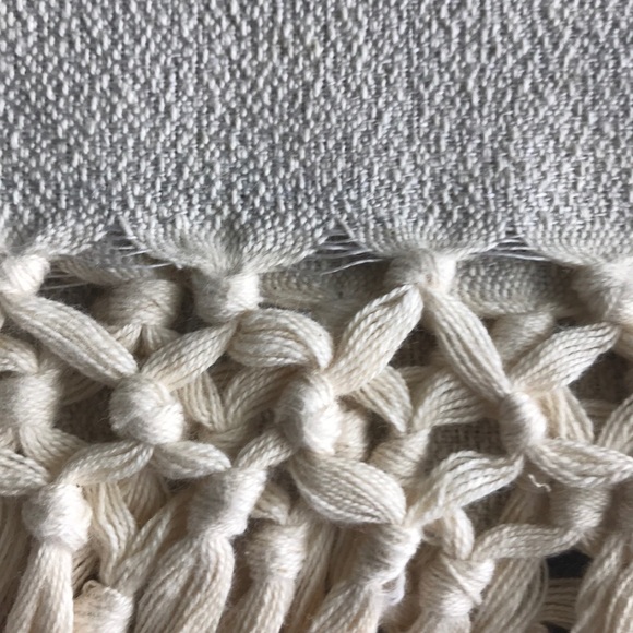 Sferra Bros. Gray Fringed Guest Towel - Picture 6 of 8